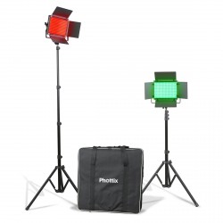 PHOTTIX KALI50R RGB STUDIO LED TWIN KIT