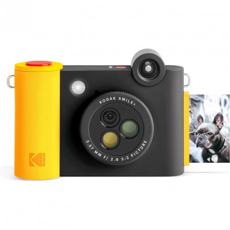 KODAK SMILE+ BLACK DIGITAL PRINT CAMERA