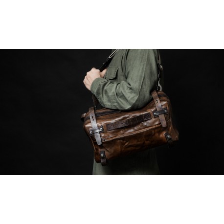 WOTANCRAFT NIGHT RIDER BAG BROWN