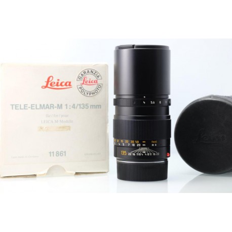 LEICA M 135MM F4 TELE-ELMAR BLACK 11861