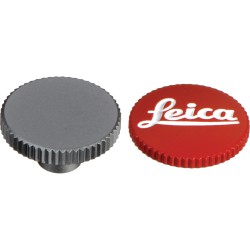 LEICA 12MM SOFT BUTTON "LEICA" RED