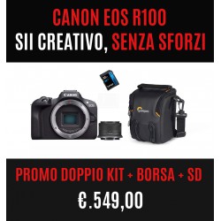 CANON EOS R100 + 18-45 + SD32 + BORSA