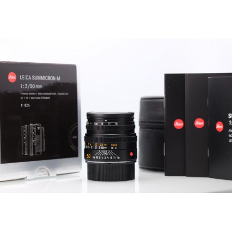 LEICA M 50MM F2 11826 SUMMICRON BLACK