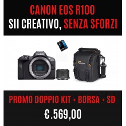 CANON EOS R100 + 18-45 + SD32 + BORSA