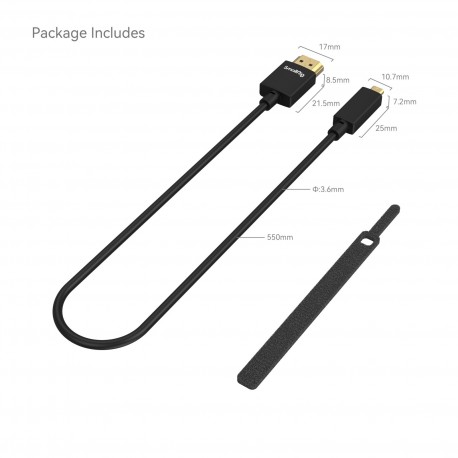 SMALLRIG 3043B HDMI CABLE 55cm PREMIUM