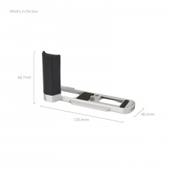 SMALLRIG 5701 L-PLATE GRIP PER LUMIX L10 SILVER.