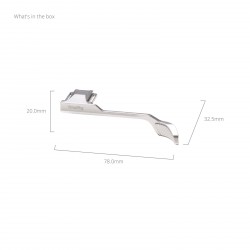 SMALLRIG 5703 THUMB GRIP PER LUMIX L10 Silver.