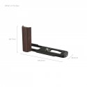 SMALLRIG 5942 WOODDEN L-PLATE GRIP PER LUMIX L10 BLACK.