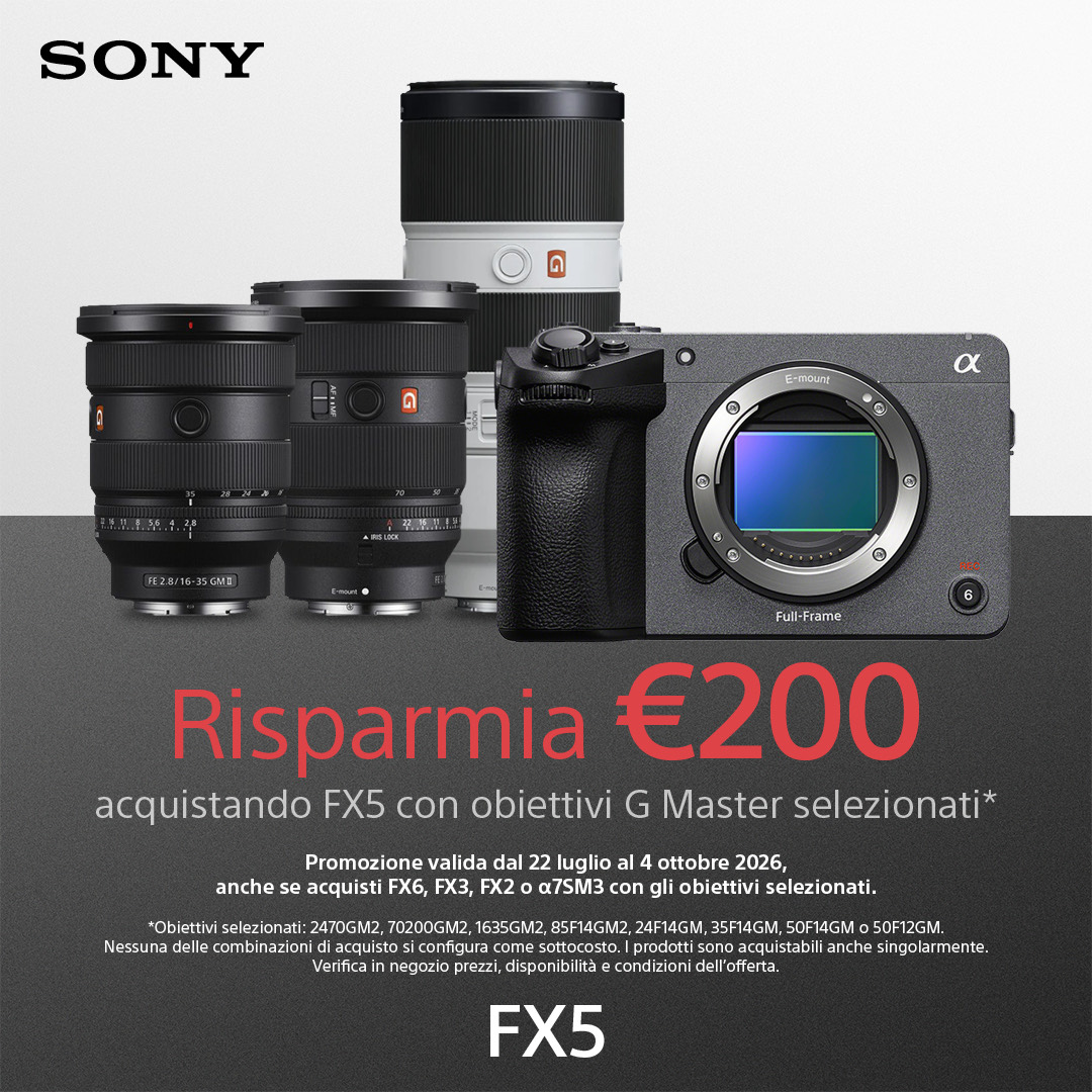 Promo FX5 e ottiche G Master