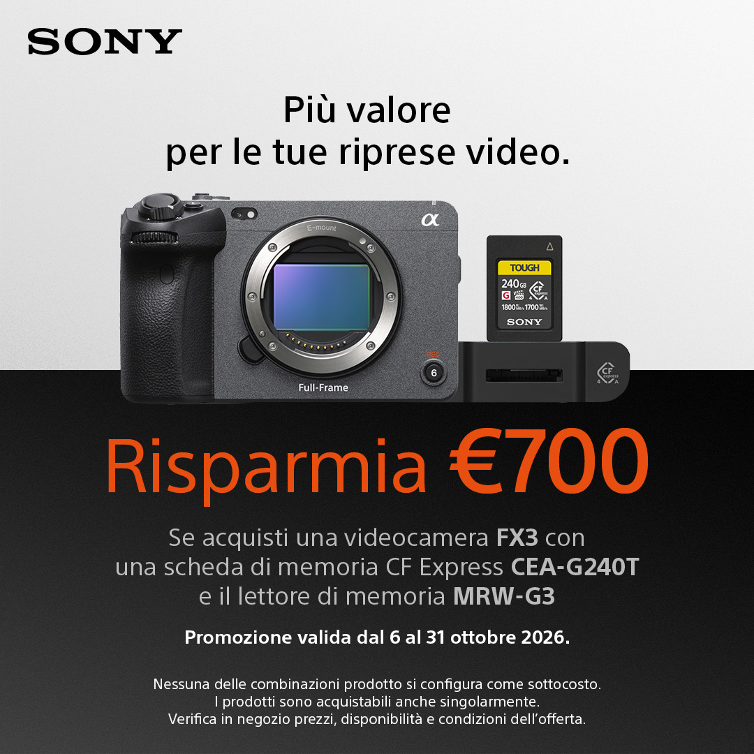 Sony FX3 &middot; Risparmia &euro;700